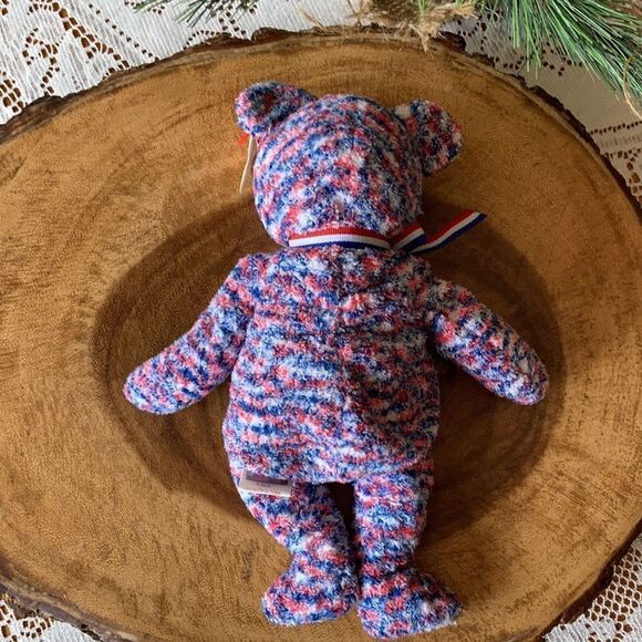 2000 USA Patriotic Bear Ty Beanie Baby - Picture 8 of 9